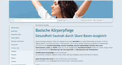 Desktop Screenshot of basischekoerperpflege.de