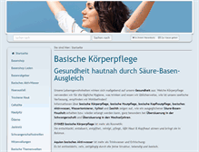 Tablet Screenshot of basischekoerperpflege.de